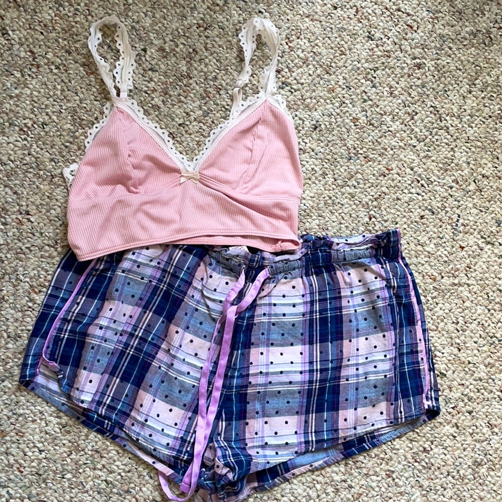 Victoria secret top and bottom pajama set